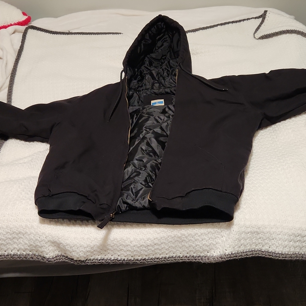 Mens Black winter coat blue mountain